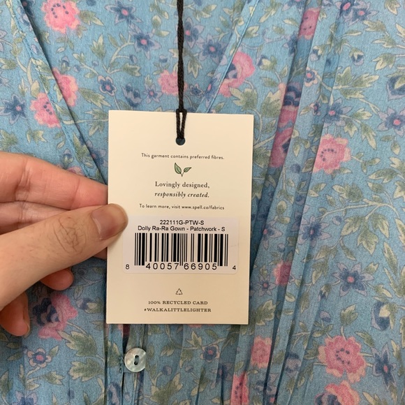 Spell Dolly Ra Ra Gown Patchwork Dress (Size Small) - Picture 7 of 9